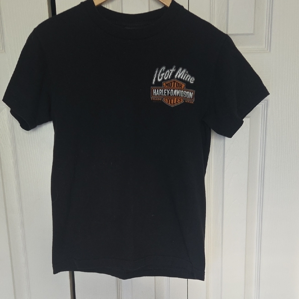 Harley-Davidson Black Tee with Orange Logo